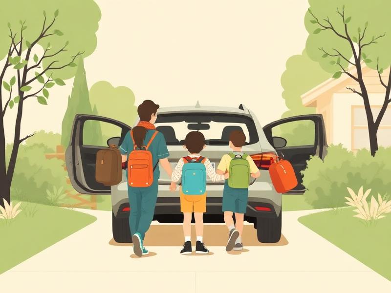 Illustration representing busy households