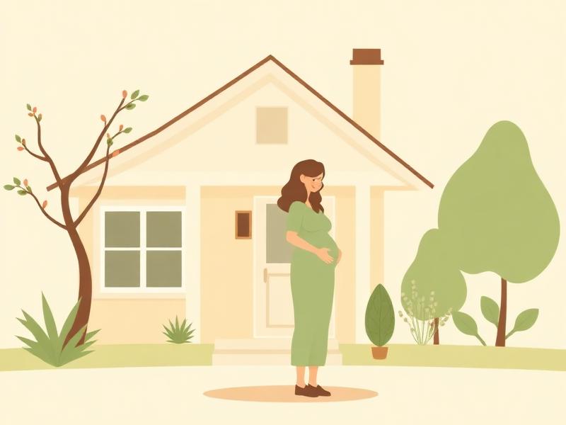 Illustration representing expecting parents